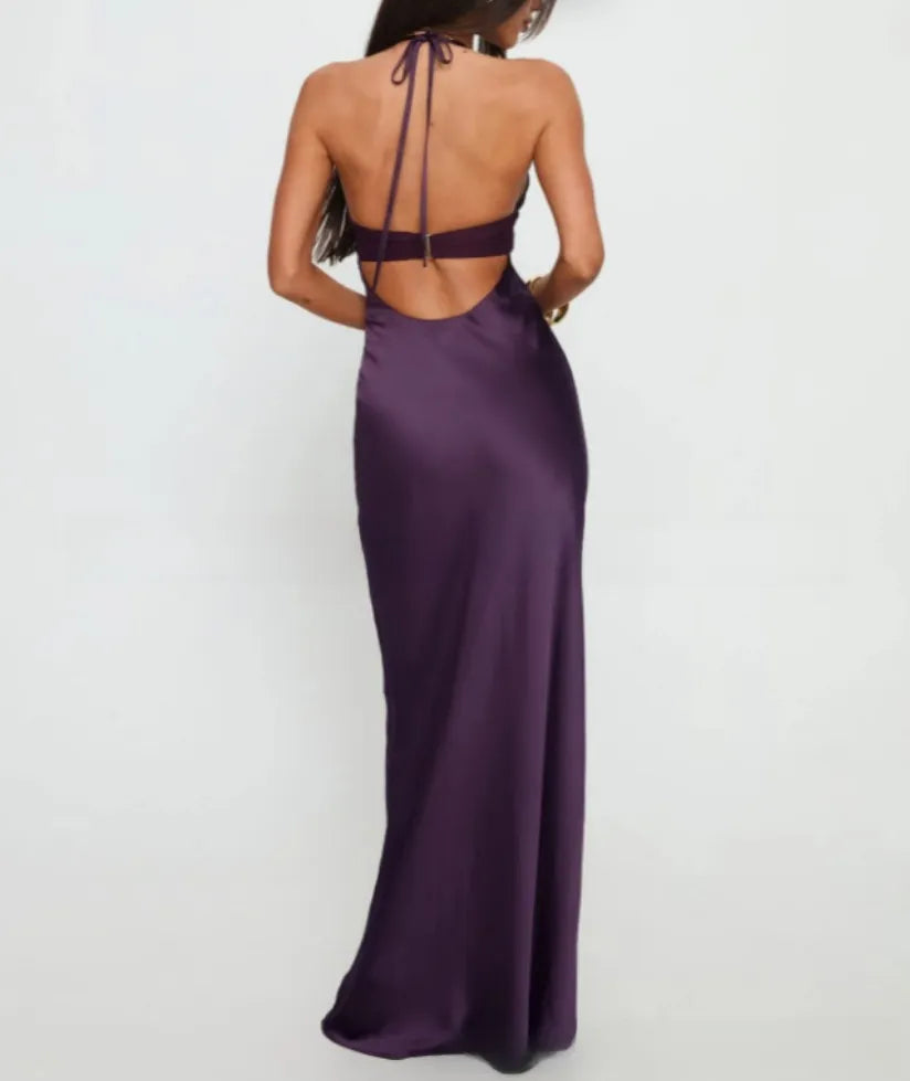 Slim Fit Deep V-Neck Dress