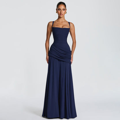 Elegant Sleeveless Flared Dress