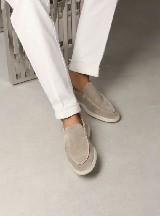 Mens Casual Loafers Taupe