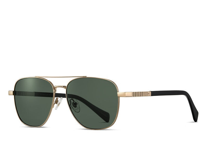 Titanium Pilot Sunglasses with UV400 Protection