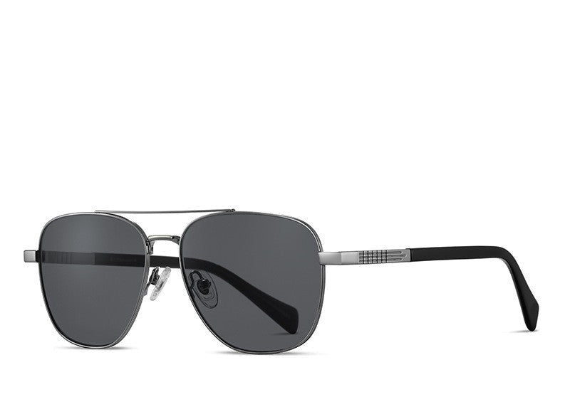 Titanium Pilot Sunglasses with UV400 Protection